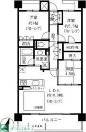 東山公園レジデンスの物件間取画像